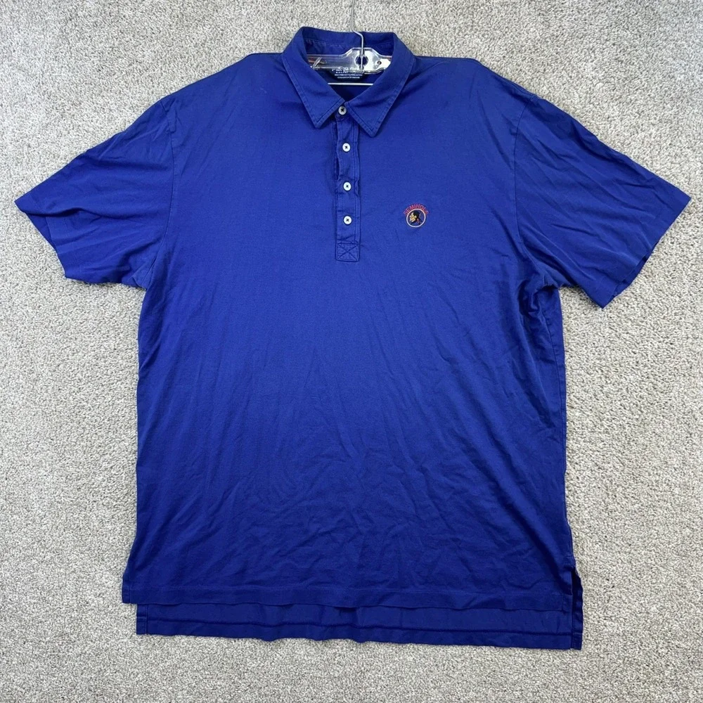 Polo‎ Golf Ralph Lauren Polo Shirt Mens XL Blue Seminole Logo Pima Cotton Short